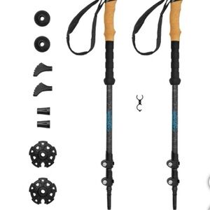 New Cascade Mountain Tech Carbon Fiber Trekking Poles